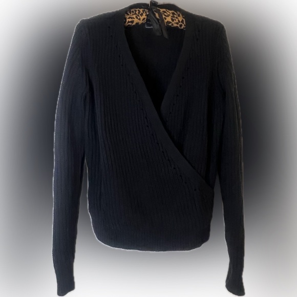 A&F Chunky Knit Wrap Sweater - Picture 9 of 13